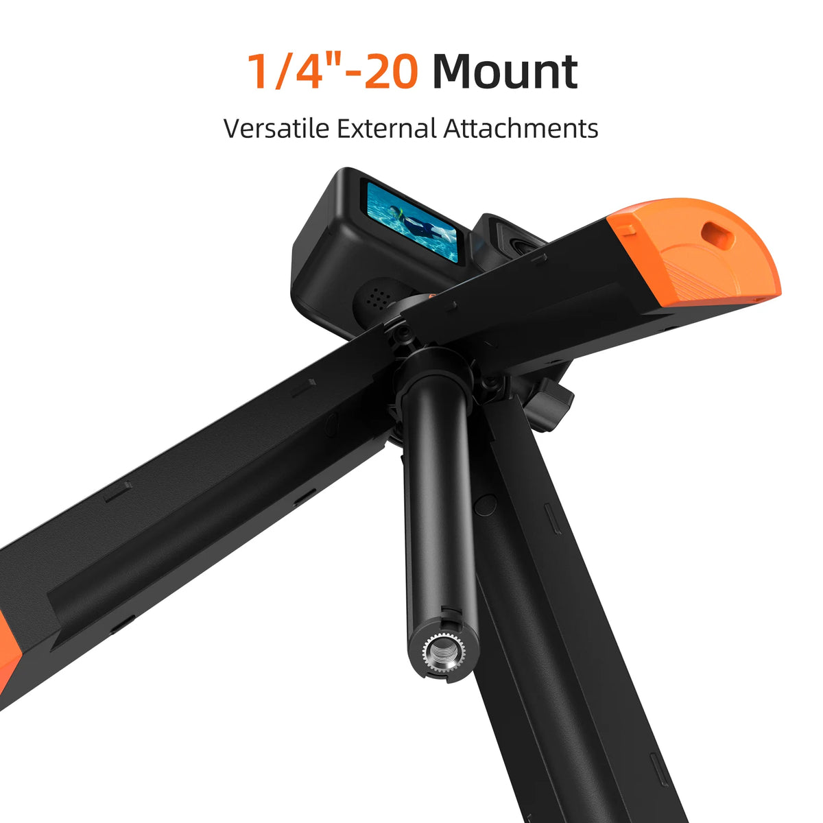 TELESIN 4 in 1 Selfie Stick Floating Hand Grip Tripod Waterproof Extendable Selfie Monopod for GoPro DJI OSMO Action Insta360
