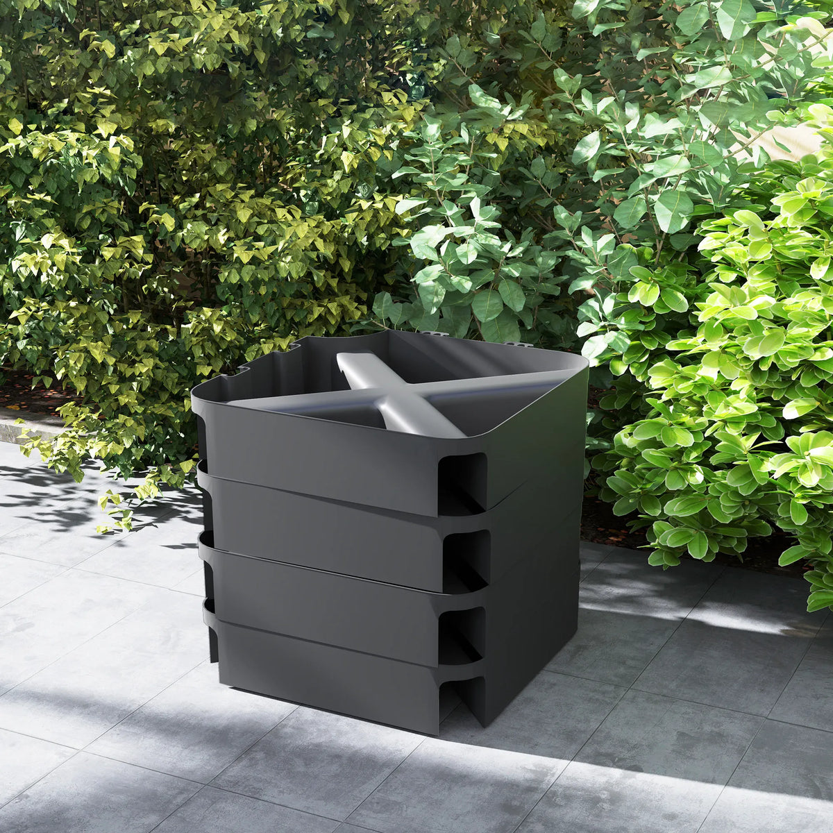 176 lb Offset Cantilever Umbrella Stand Weight Set (with Cover)