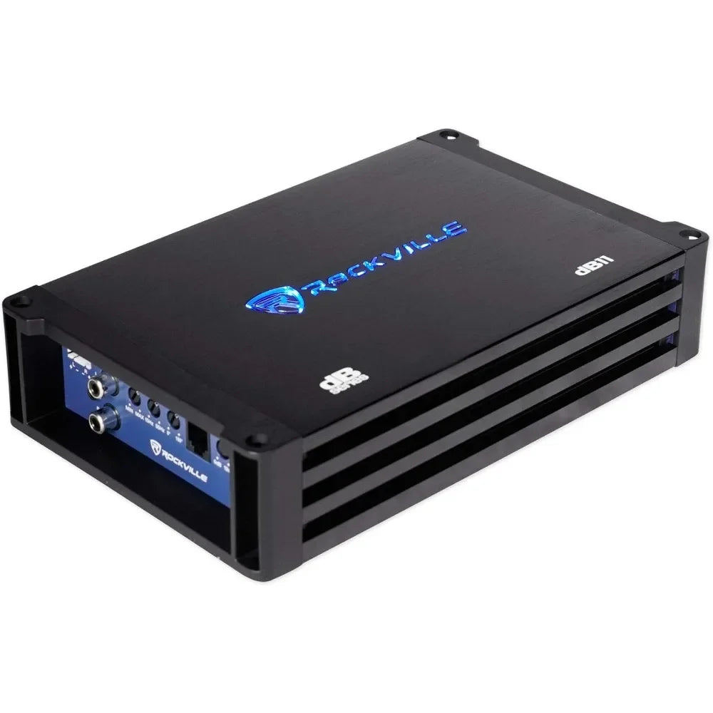 2025New-DK58 PACKAGE Dual 8" 1600W Loaded K5 Car Subwoofer Enclosure+DB11 Amp, 2 Ohm, Deep Bass, Compact Design, Easy Installati