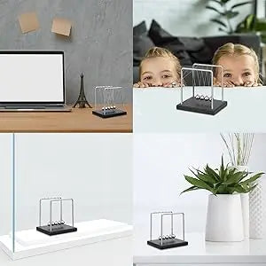 Nuvelle Store QLKUNLA Newtons Cradle Balance Balls Science Physics Gadget Desktop Decoration Kinetic Motion Toy for Home and Office