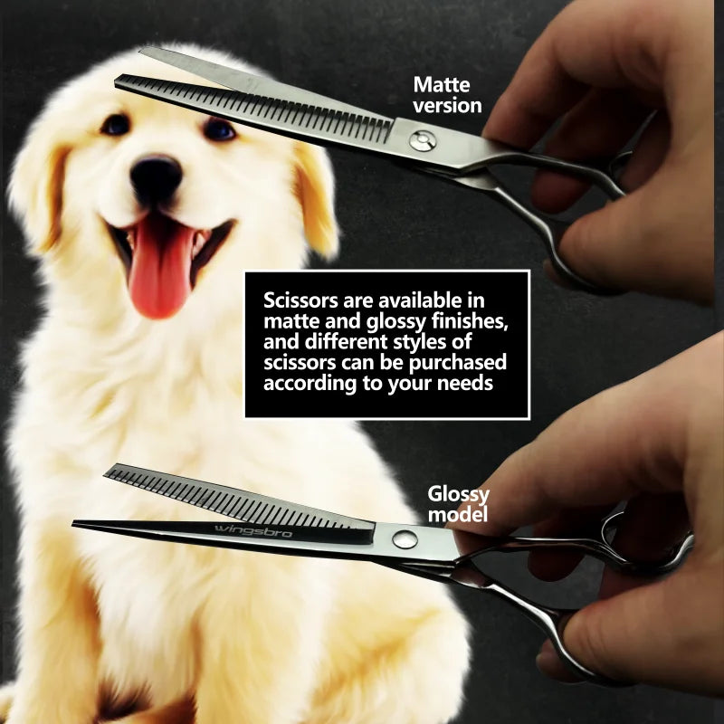 7.5 inch Thinning scissors for pet groomers, thinning scissors for dog grooming,dog hair scissors