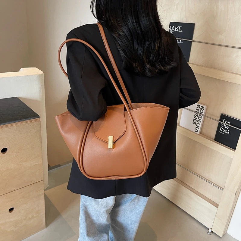 Women Fashion Shoulder Bag Large Capacity Luxury Tote Bag Adjustable Strap Work Handheld Bag Ladies Commute Bag