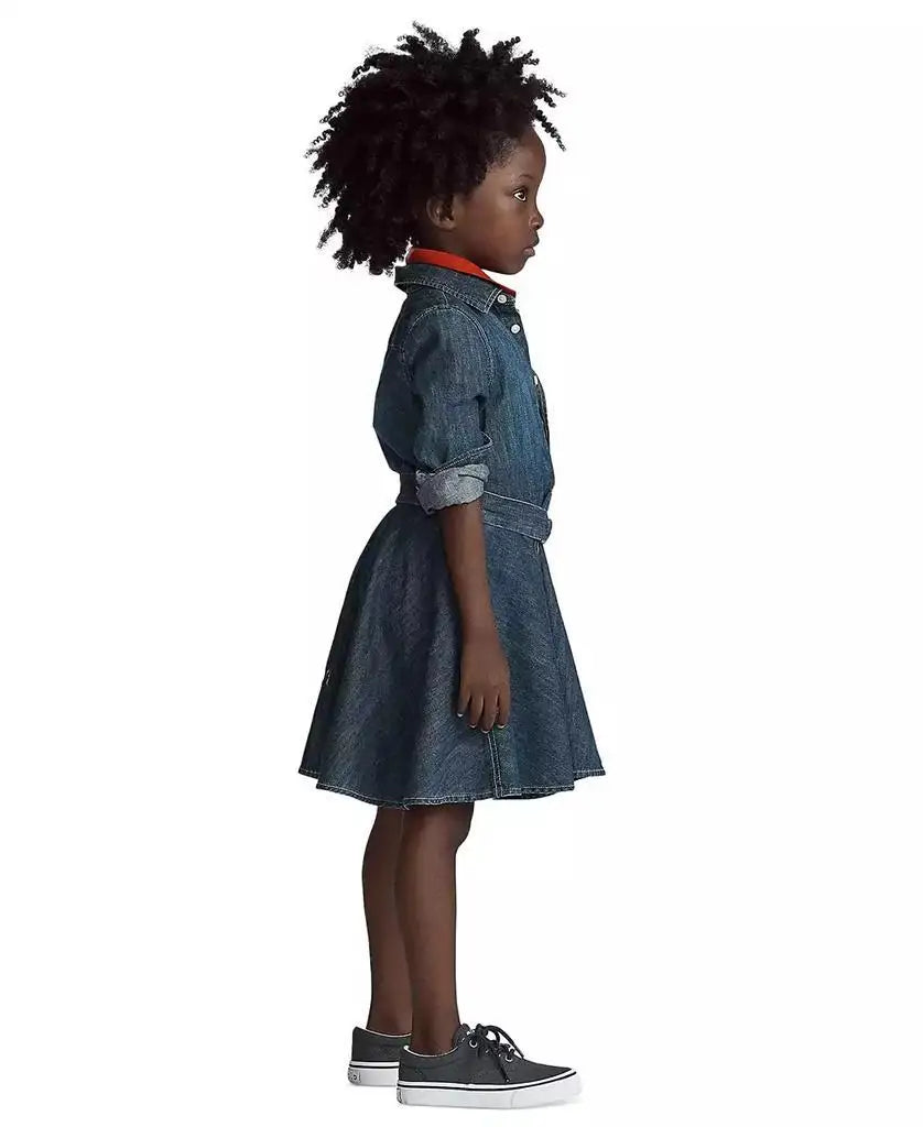 Polo Ralph Lauren | Toddler and Little Girls Belted Cotton Chino Shirtdress