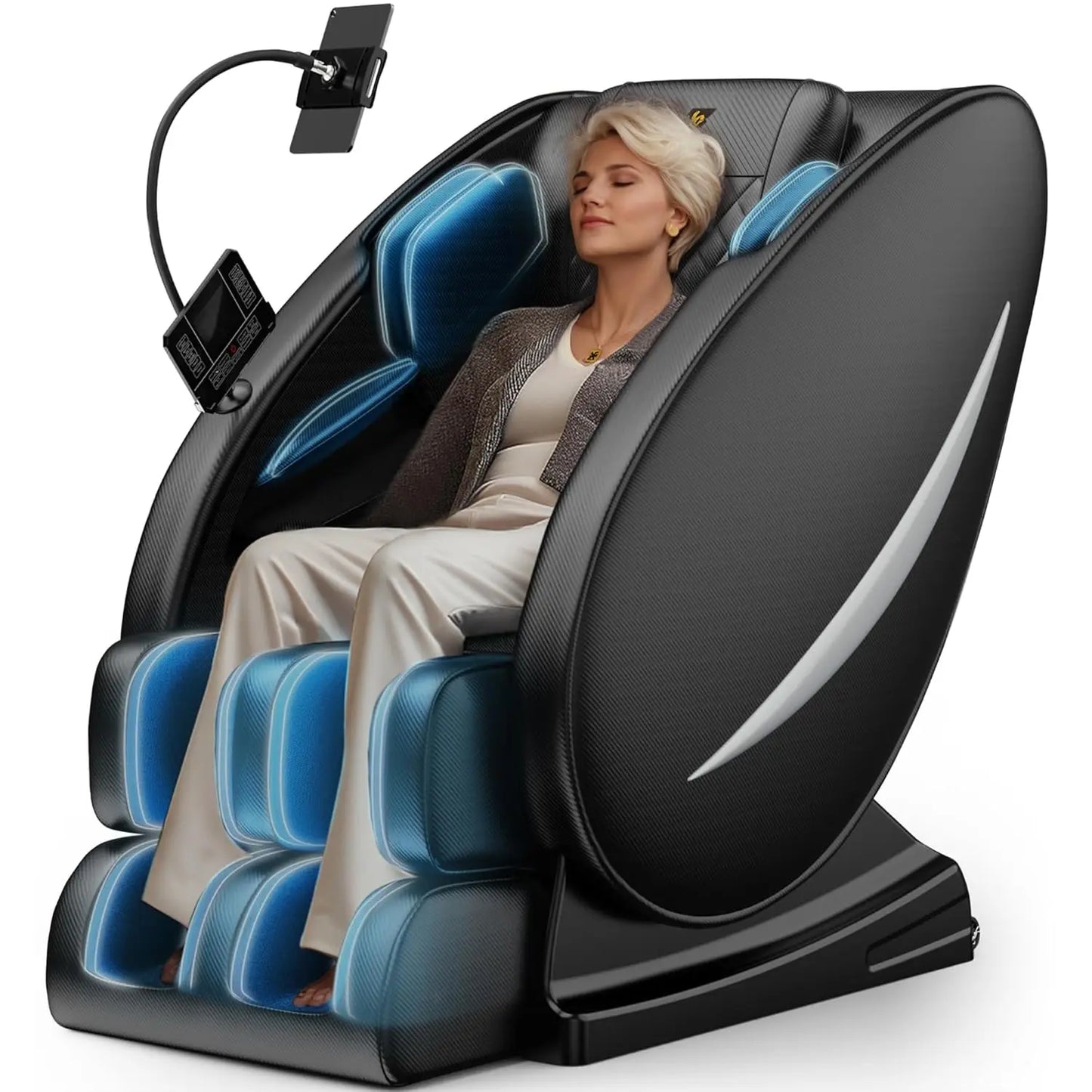 Massage Chairs Full Body, Zero Gravity Massage Chairs with Auto Modes, Airbag Massage, 6 Fix Point Rollers, Foot, Customized