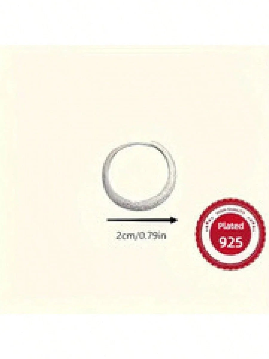 925 Sterling Silver Round Earrings - Simple Circle Hoops & Studs, Minimalist Everyday Jewelry for Sensitive Ears