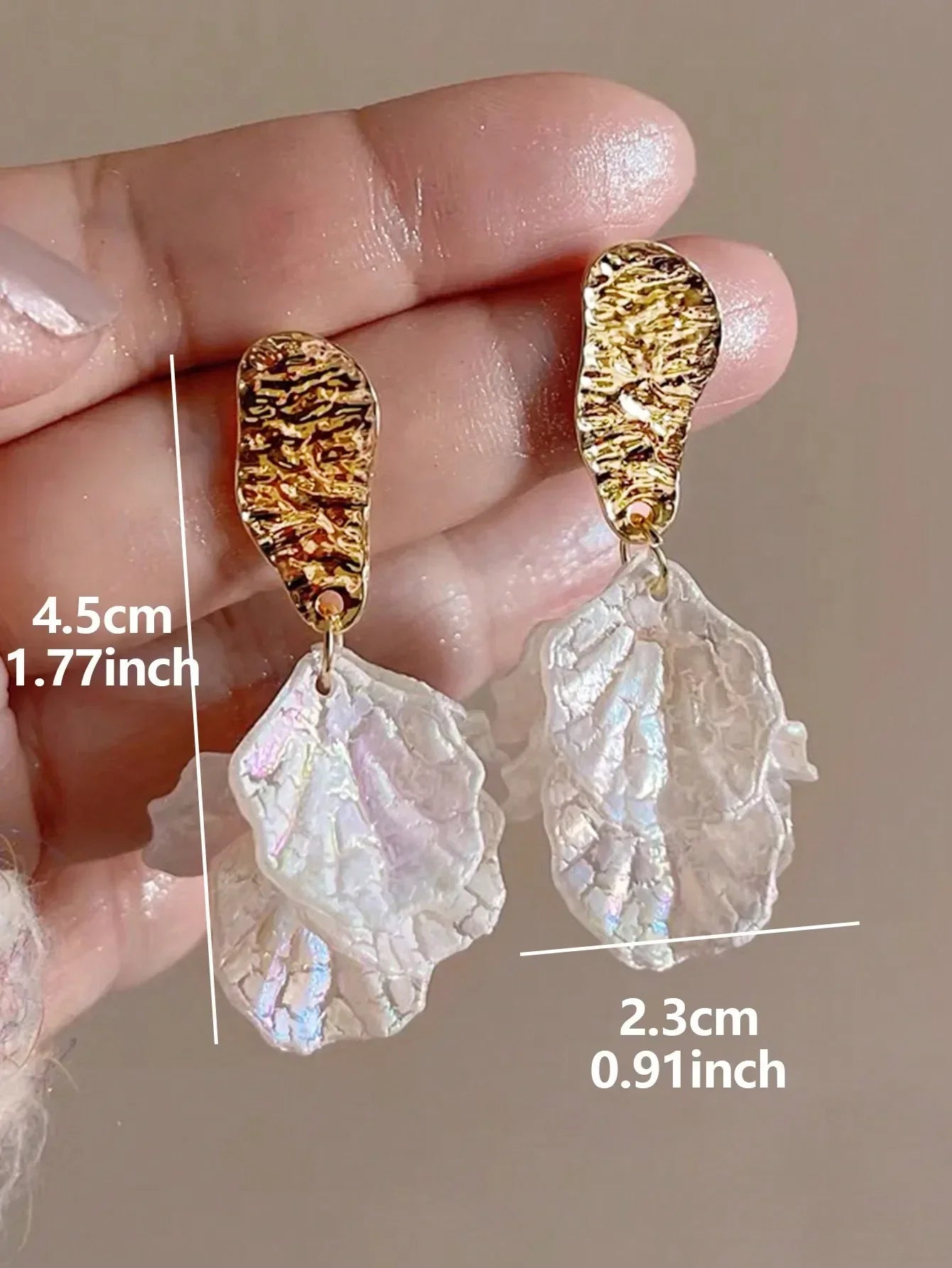 1pair Sweet High-Grade Delicate Petal & Flower Design Fashionable Daily Earrings For Elegant Women Valentines,Mom,Mother