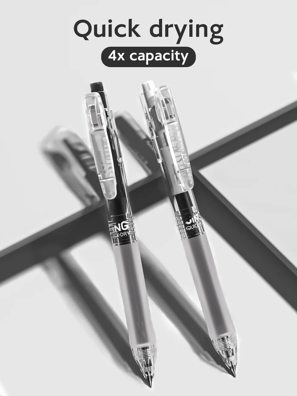 Gel Pens 12 Pack - Retractable, Ultra Fine Tip 0.5mm, Durable Non-slip Pen Body, Suitable for Students and Office - Cheap