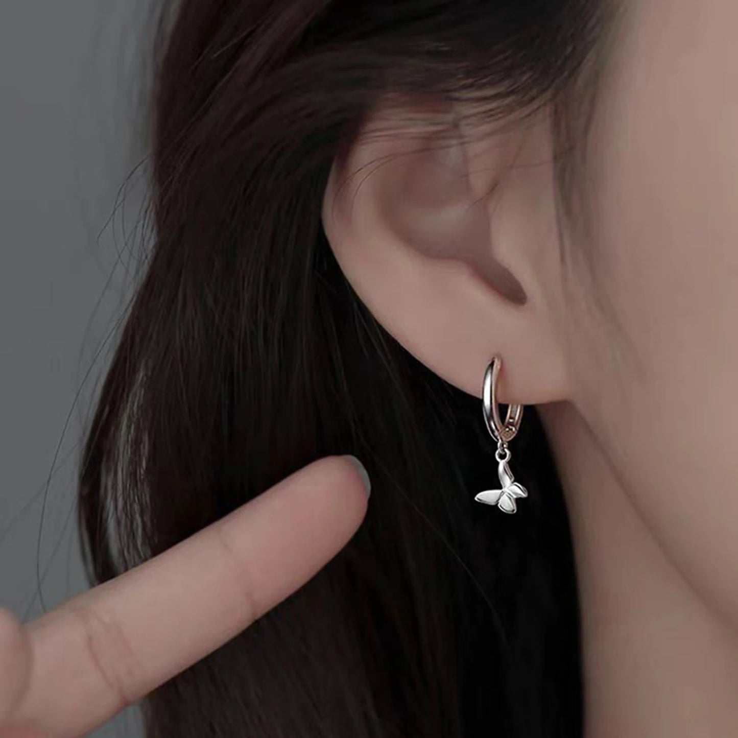 Fashion charms 925 Sterling Silver Net beads long Earrings for Women Pretty fashion party wedding Jewelry Holiday Gifts