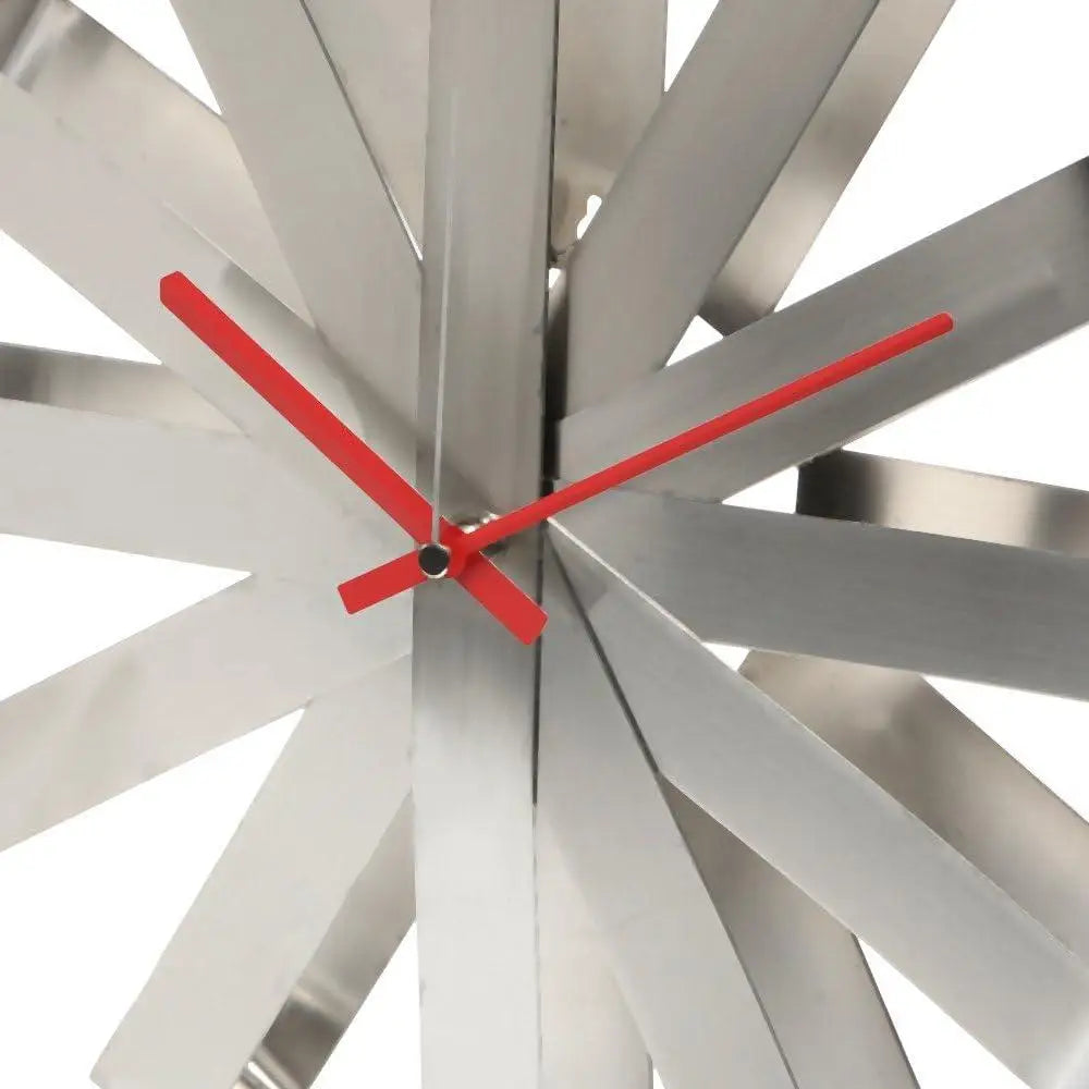 Unique Modern Wall Clock Silent Quartz Movement 12 Inch Multifunctional Ribbon Design Easy Readable Battery Powered Ideal Living