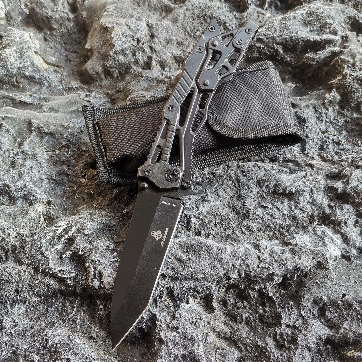 All Steel Handle Hunting Tactical Survival Multifunction Knife EDC Tool Knives