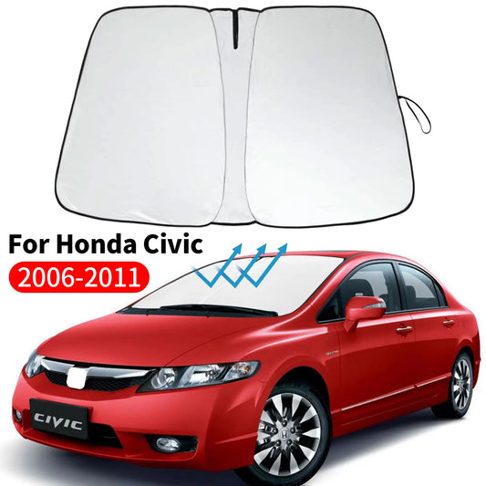 For Honda Civic 2006 2007 2008 2009 2010 2011 Car Windshield Sunshade Cover Front Window Sun Shade Visor UV Protect Accessories