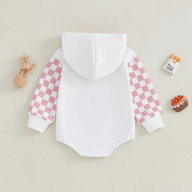 Cute Baby Boys Striped Hooded Romper with Bear Ear Design Long Sleeve Jumpsuit for Newborn Infant Fashion Outfit Clothes