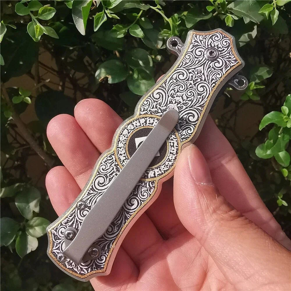 8Cr15mov Blade Steel Folding Knife - Utility Pocket Multi Knife for Camping