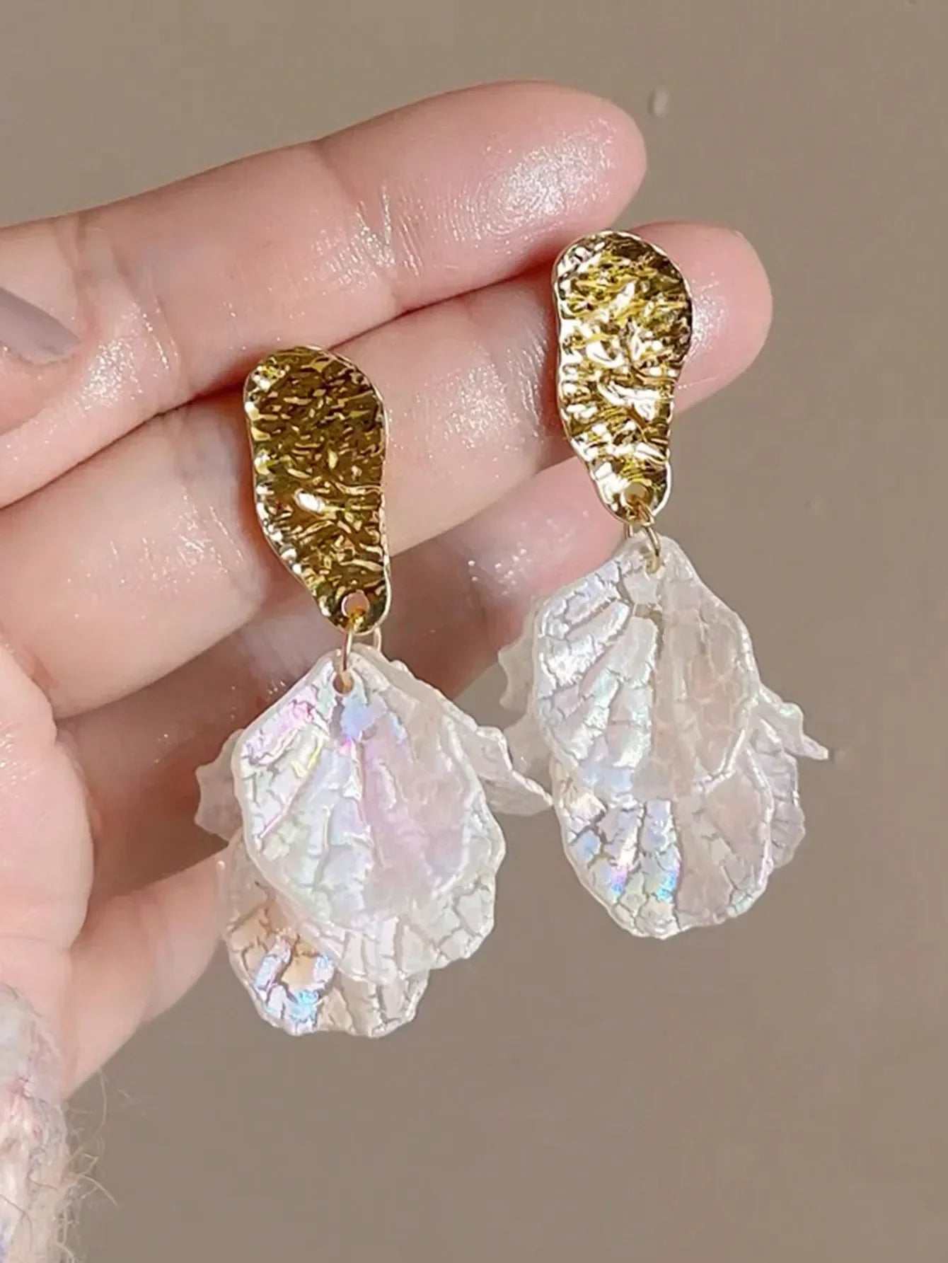 1pair Sweet High-Grade Delicate Petal & Flower Design Fashionable Daily Earrings For Elegant Women Valentines,Mom,Mother