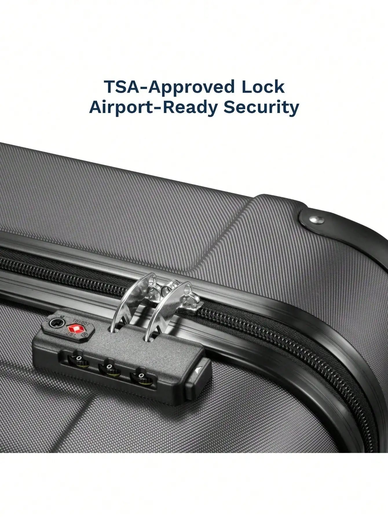 Luggage Sets 5 Piece,Hardside Suitcase With Wheels - Spinner Wheels, TSA Lock, Includes Toiletry Bag For Family Travel Luggage Case Trolley Suitcase Spinner Suitcase Travel Luggage nizer Travel Stuff