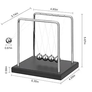 Nuvelle Store QLKUNLA Newtons Cradle Balance Balls Science Physics Gadget Desktop Decoration Kinetic Motion Toy for Home and Office