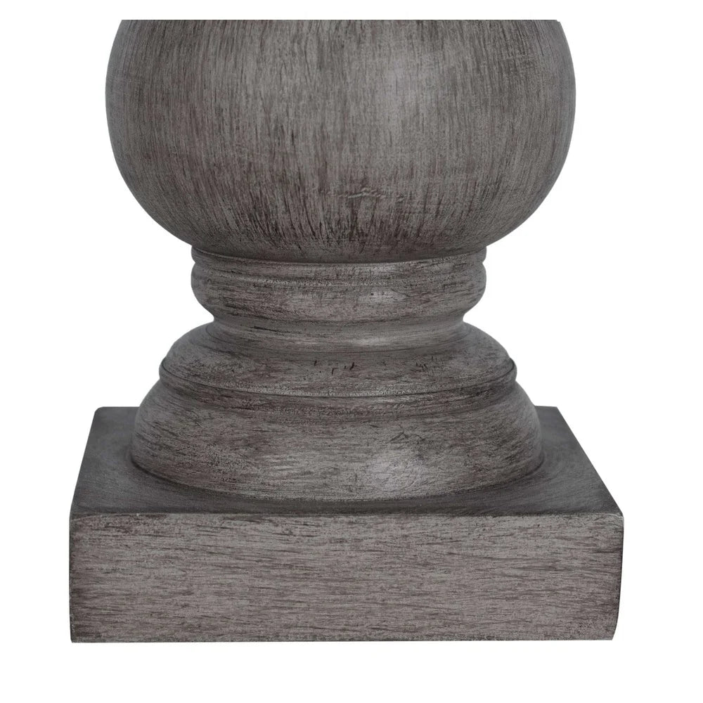 Mini Lamp Weathered Wood Finish Home Office Desk Table Light Easy On Off Switch Ideal Living Room Bedroom Kitchen