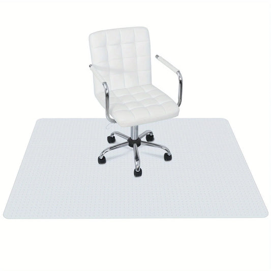 60.2 "x 46.4" PVC chair cushion Home office protective mat non-slip carpet for easy cleaning
