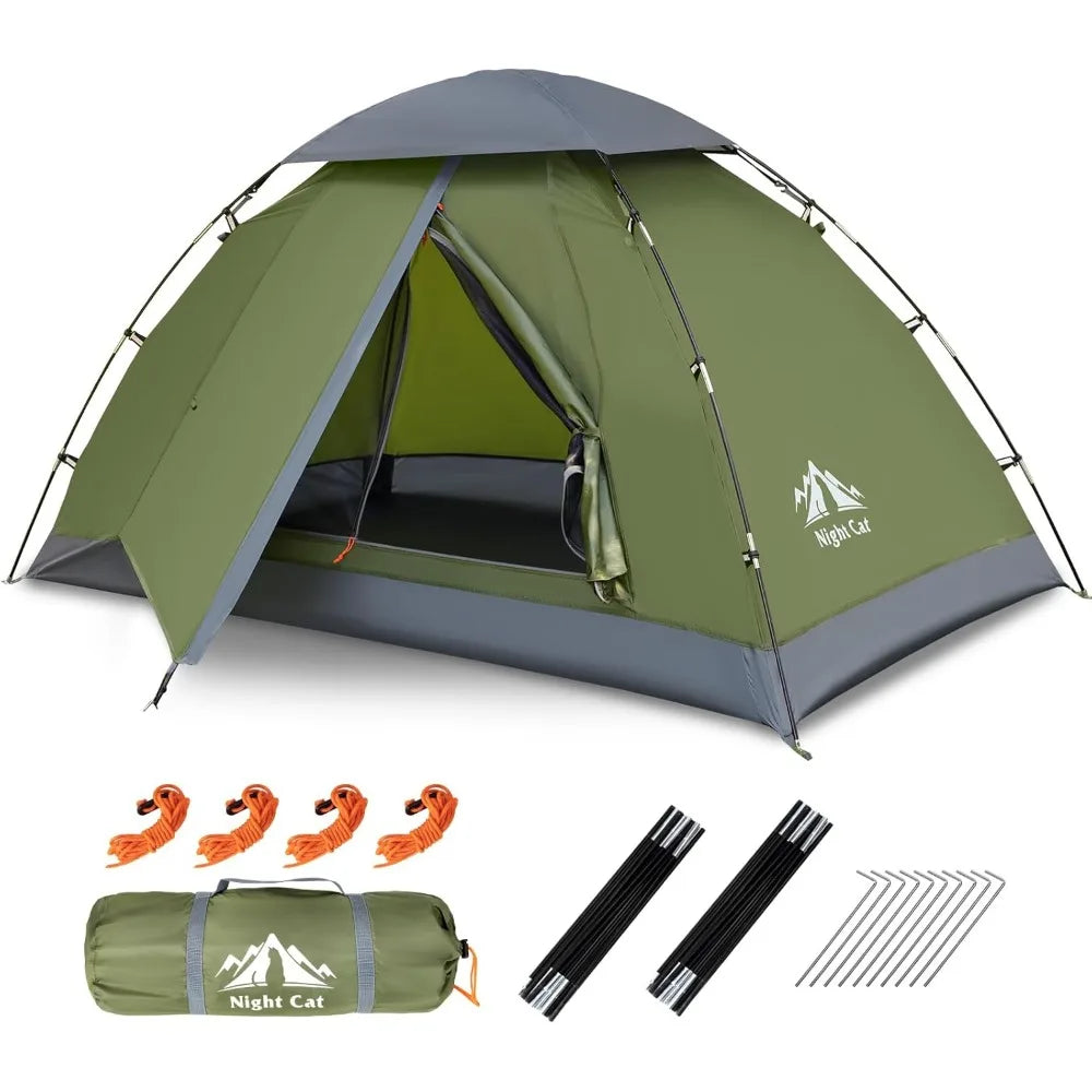 Upgraded Lightweight Backpacking Tent 1 2 Person Easy Setup Waterproof Compact