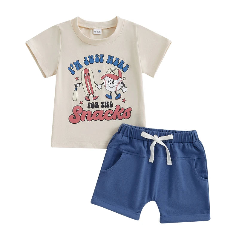 Baby Boy Summer Clothes Dinosaur Print Short Sleeve T-Shirt Camouflage Shorts Outfit for Toddler Boy