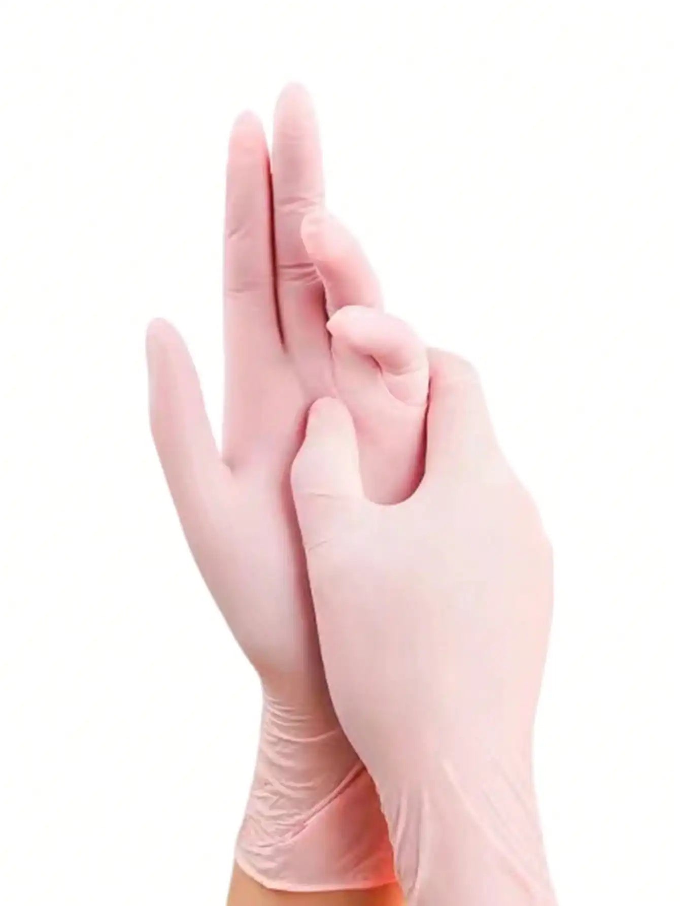 100pcs/Pack Disposable Nitrile Gloves, Available In Pink, White, Black, Blue, Latex-Free, Waterproof Cleaning Gloves, Suitable For Household, Kitchen, BBQ Cleaning, Hair Dyeing, Manufacturing And Other Home Tools, Kitchen, Ba