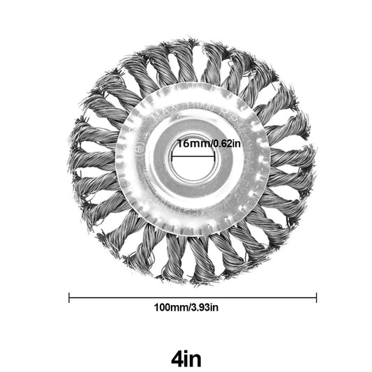 10 Inch Steel Wire Wheel Brush Universal Garden Grass Trimmer Head Removal Rust Weed Brush Cutter Head Lawn Mower Brush Cutter