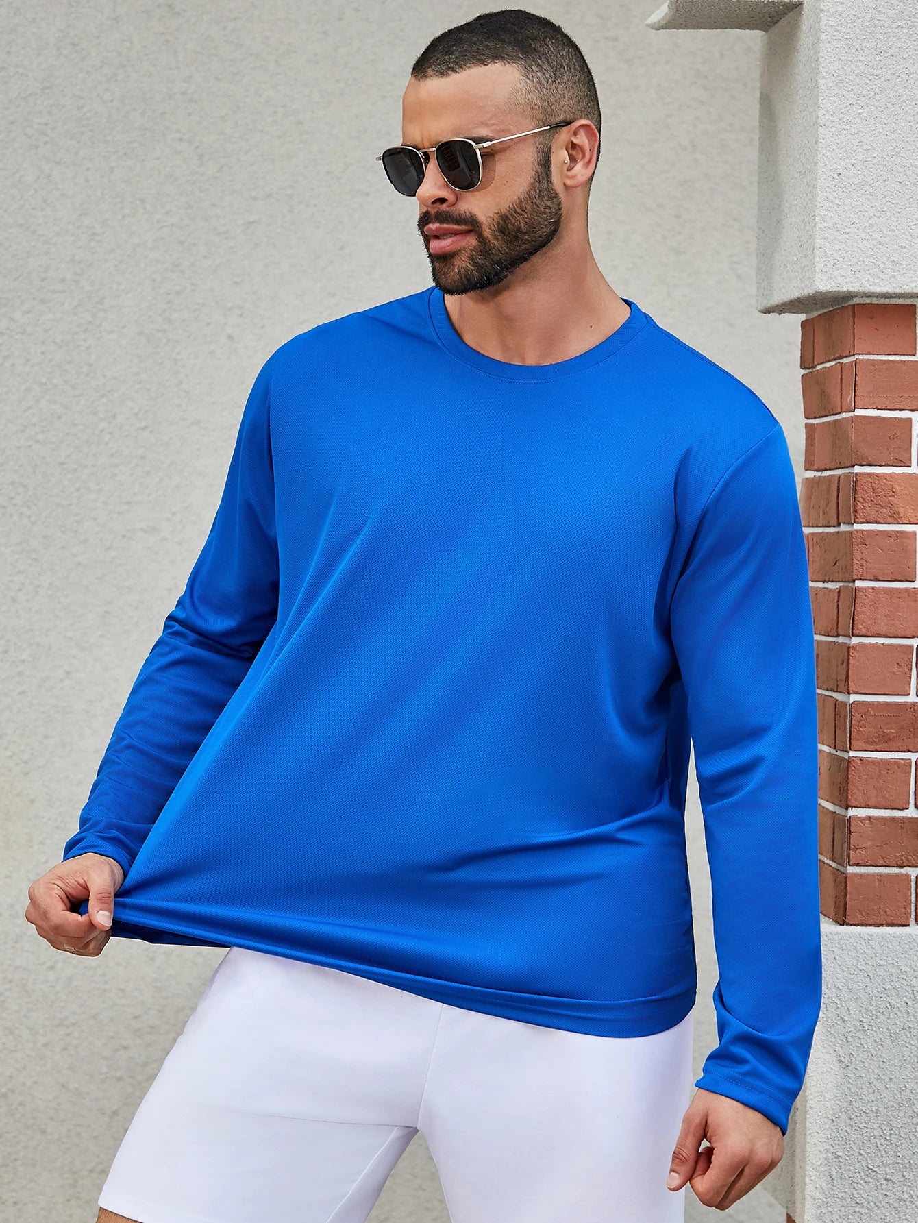 11 colors randomly selected 6-piece men's quick drying long sleeved T-shirt moisture wicking casual and breathable