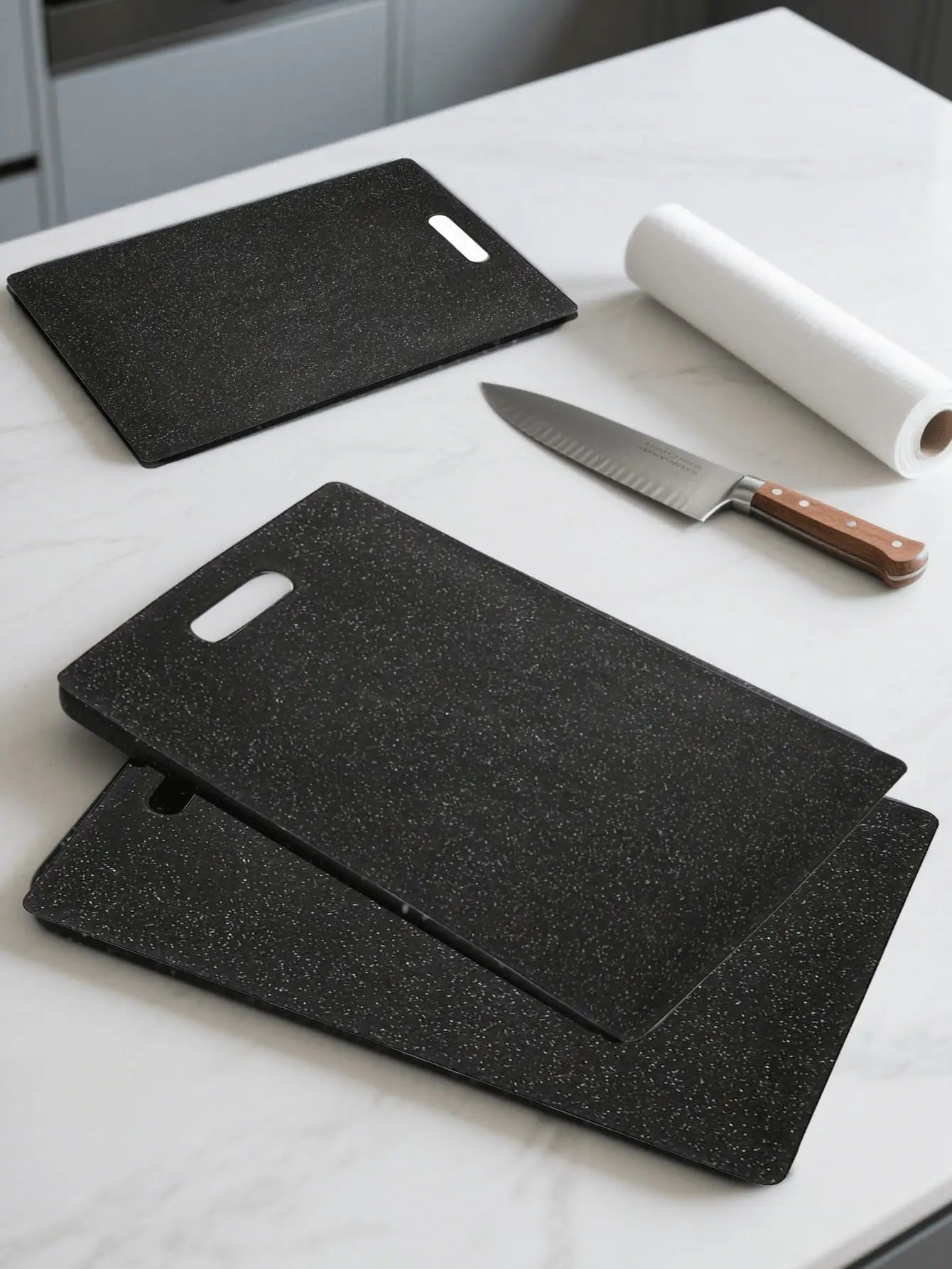 1/3PCS Marble Cutting Board Set, Household Fruit Cutting Board, Children's Food Cutting Board, Raw And Cooked Separation Cutting Board, Kitchen Food Cutting Board
