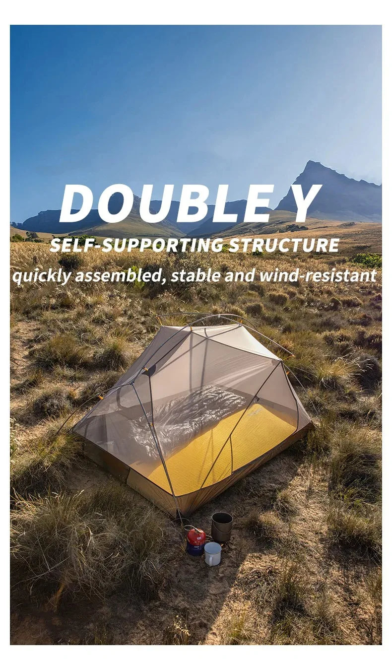 Naturehike Mongar 2 Person Backpacking Tent 210T Ultralight Travel Tent Waterproof Hiking Survival Outdoor Camping Tent