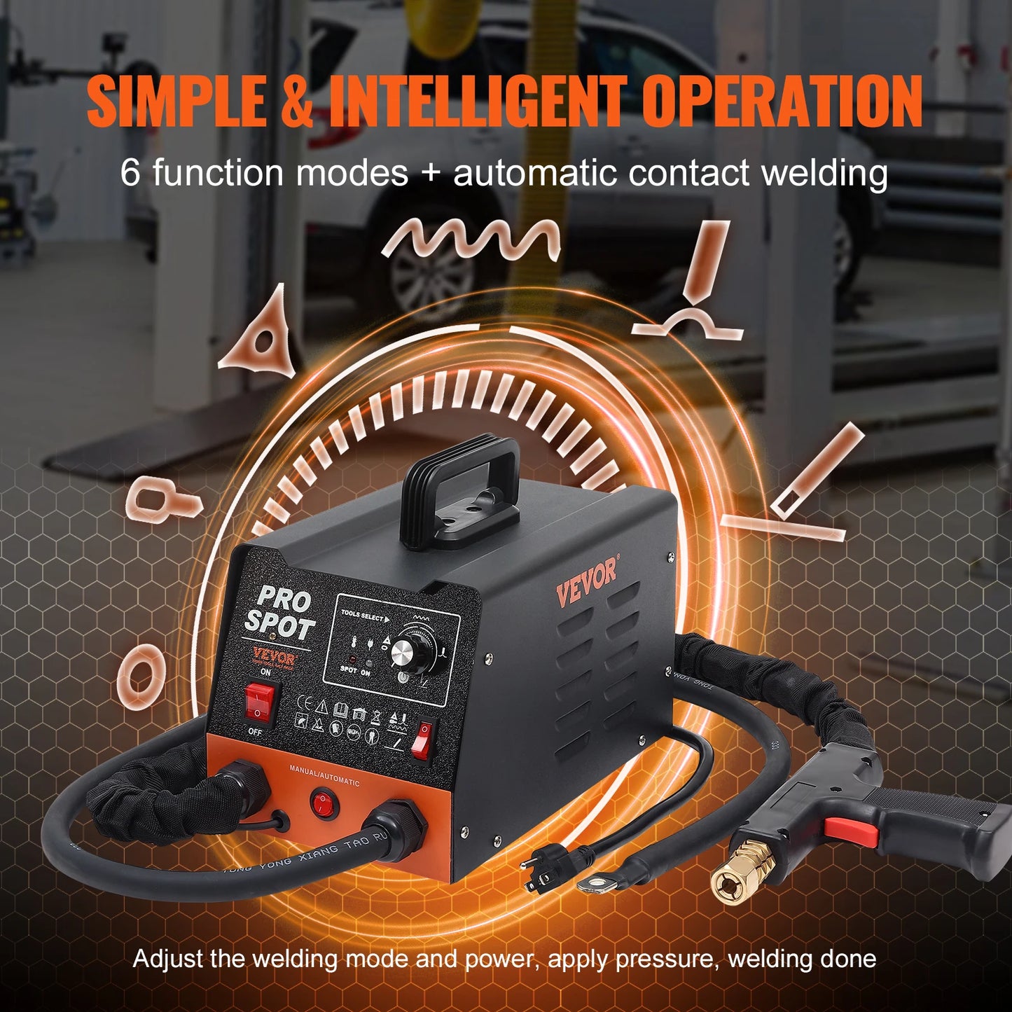 SucceBuy Stud Welder Dent Repair Kit 3KW Spot Welder Auto Body Welding Dent Puller Machine Welding Accessories for Car Truck