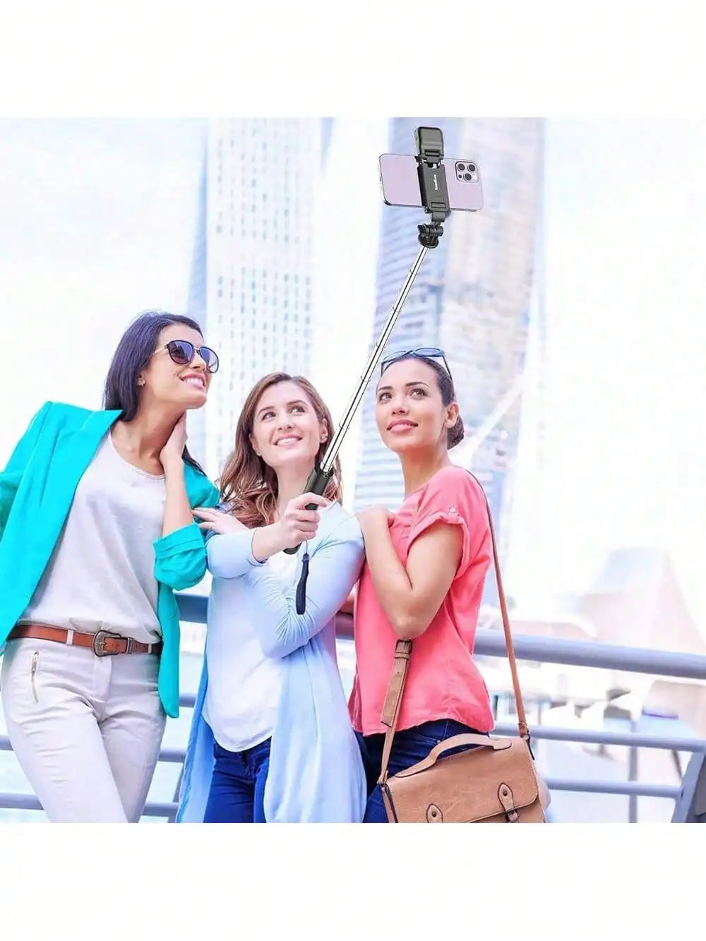70'' Extendable Selfie Stick Tripod With Wireless Remote & Light – Portable Phone Stand For Smartphones And Cell Phones