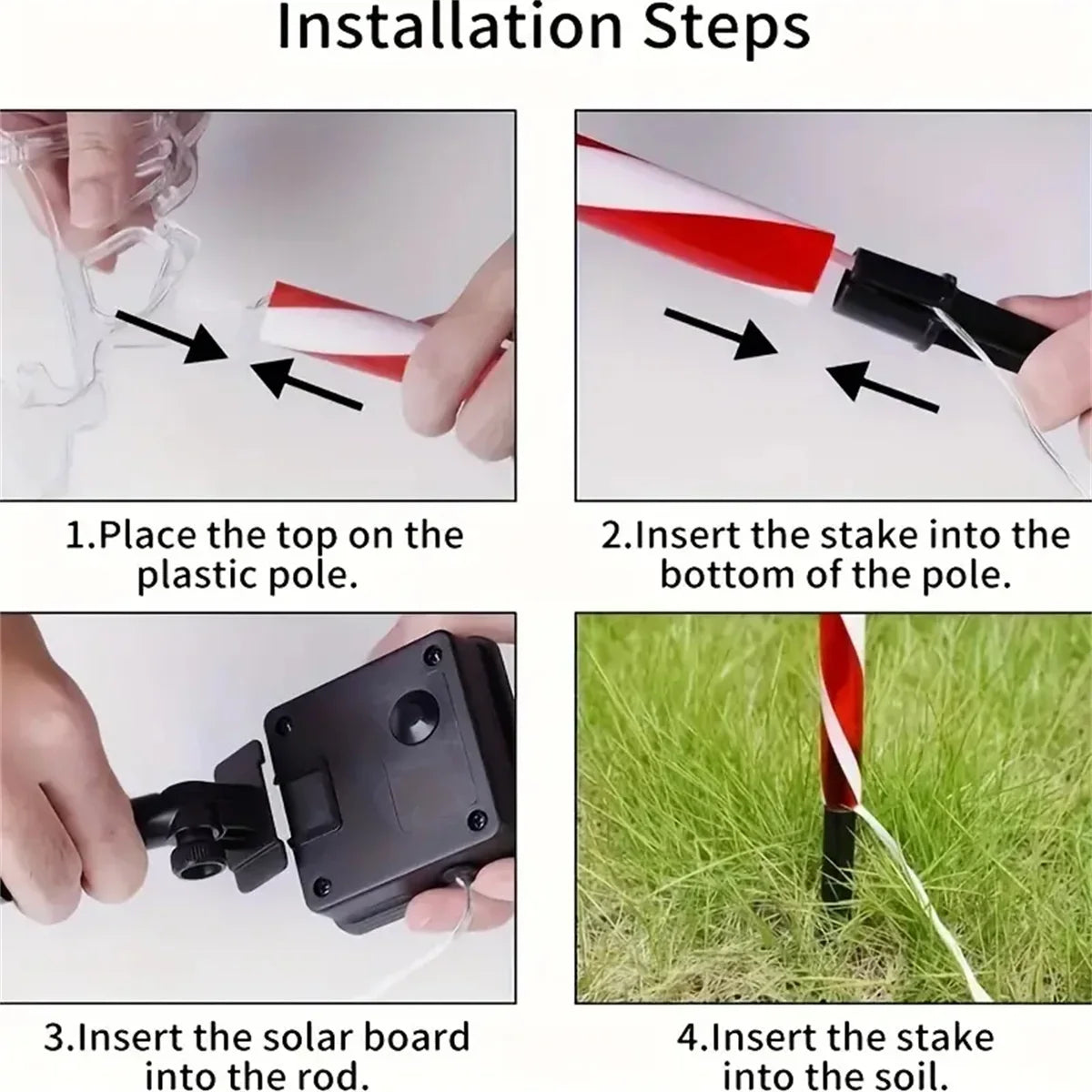 5PCS Solar Christmas Tree Ground Lights Holiday Decorative Lamps Outdoor Waterproof Floor Mounted Light String For Garden Party