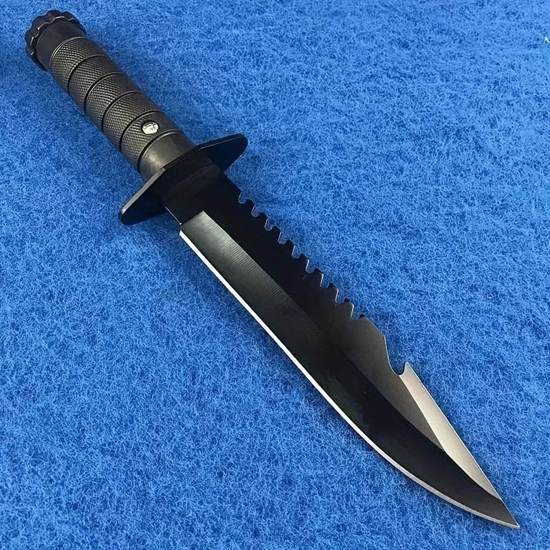 Ultra-Sharp Multi-Function Fixed Blade Tactical Knife - High Hardness All-in-One Portable Tool With K Sheath And Straight Edge