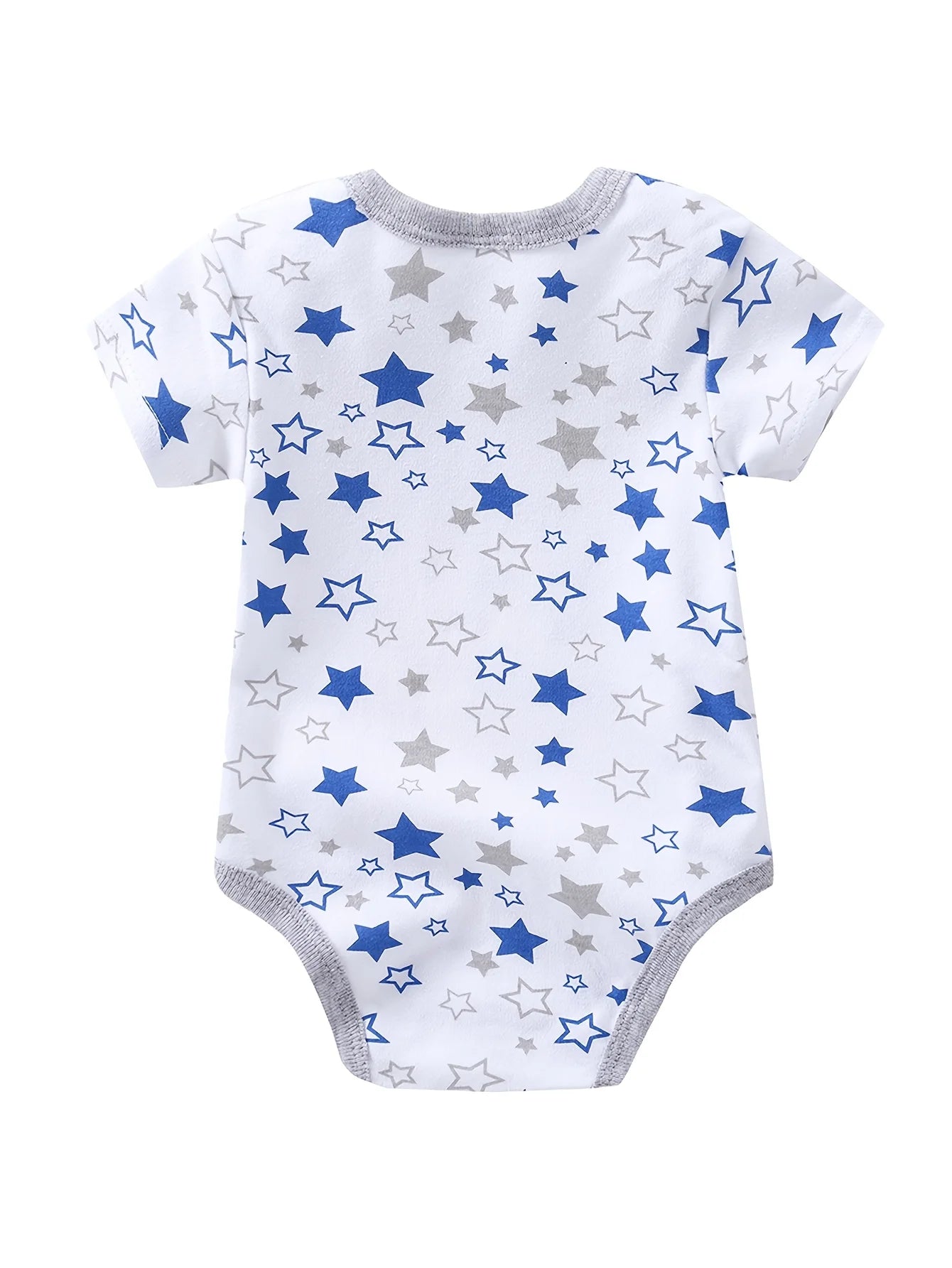 5pcs Baby Boy Triangle Rompers, Creative Baby Bodysuits, Short Crawler Onesies, Short Sleeve Jumpsuits with Sailboat Pattern, Soft Breathable Casual Infant Clothes, Newborn Hospital Essentials, Bargain, for Outdoor