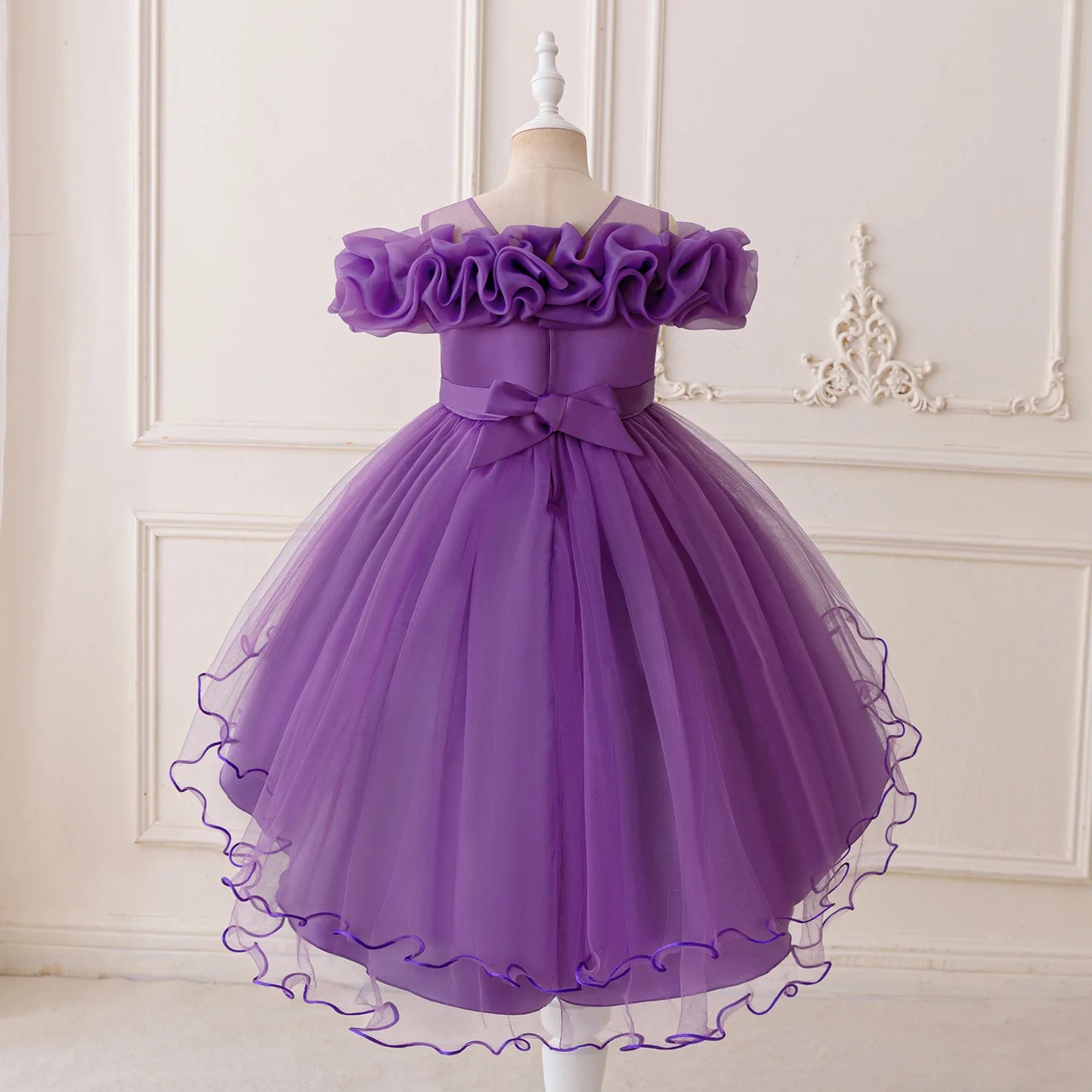 Stylish Toddler Girls Floral Print Sleeveless Ruffle Tulle Dress Perfect for Everyday Wear and Special Occasions