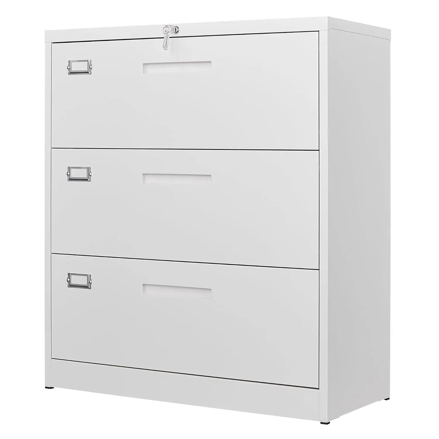 Lateral 3 Drawer File Cabinets with Lock, Metal Filing Storage Vertical Cabinets,Home Office Furniture for, Customized