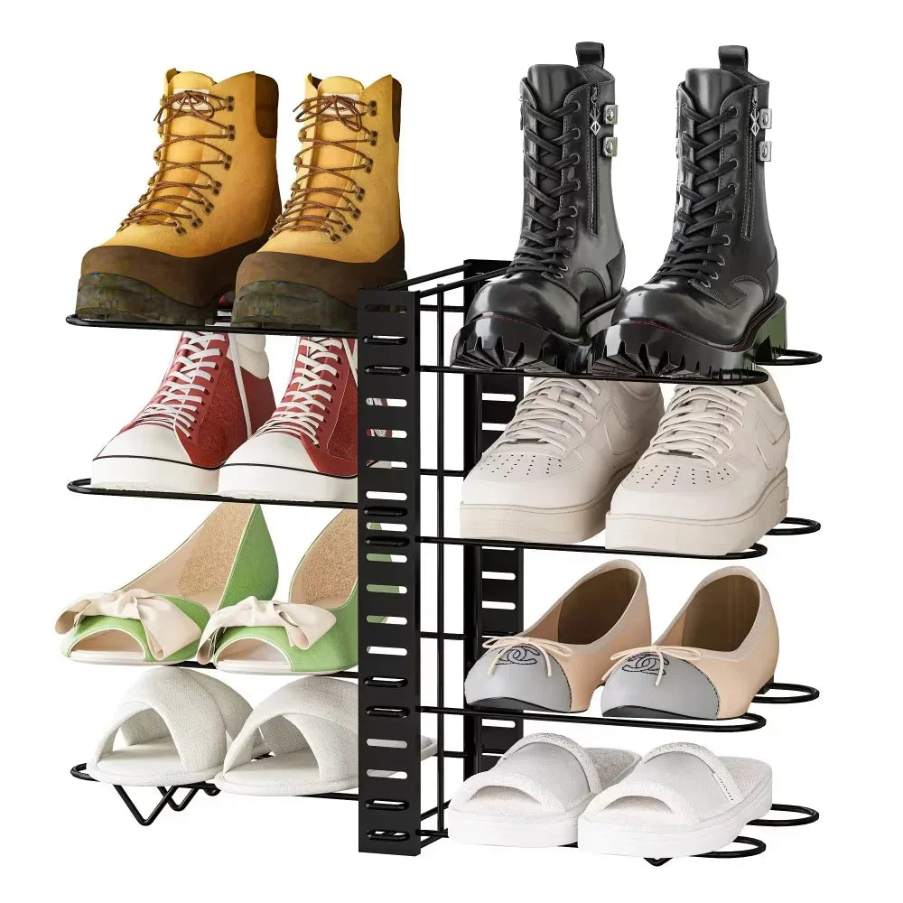 Pot Organizer Rack 8 Tiers Pots and Pans Organizer, Pot Lid Organizer for Kitchen Cabinet Cookware Organizers and Storage