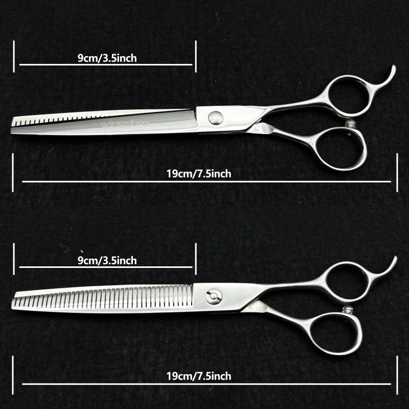 7.5 inch Thinning scissors for pet groomers, thinning scissors for dog grooming,dog hair scissors