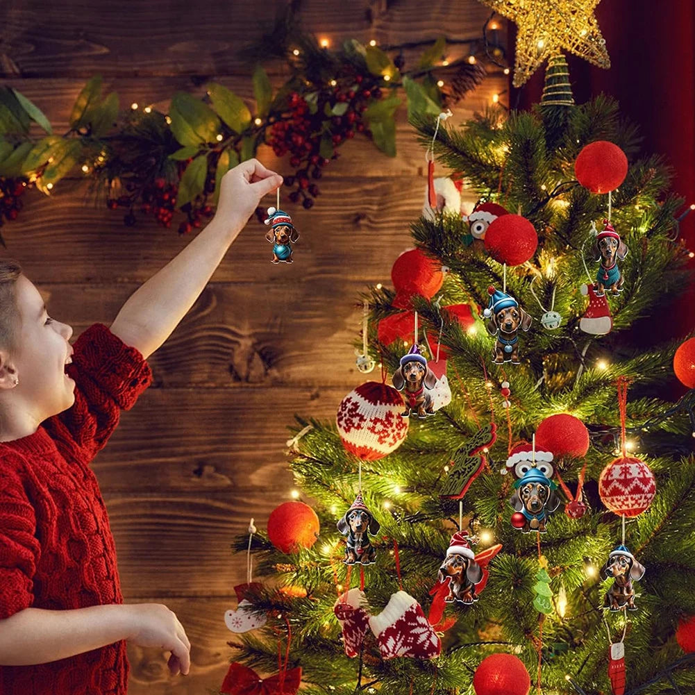 2025 Countdown Advent Calendar Dachshunds Kit 24 Days Dachshunds Advent Calendars Soccer Party Birthday Christmas Supplies Box f