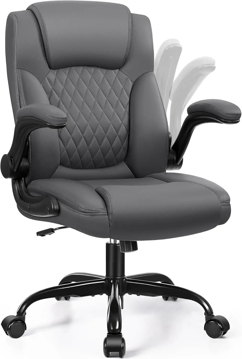 PU Leather Office Chair, Computer Desk Chairs, Ergonomic Back Support, 360 ° Swivel Free,Small Gaming Chair with Wheels