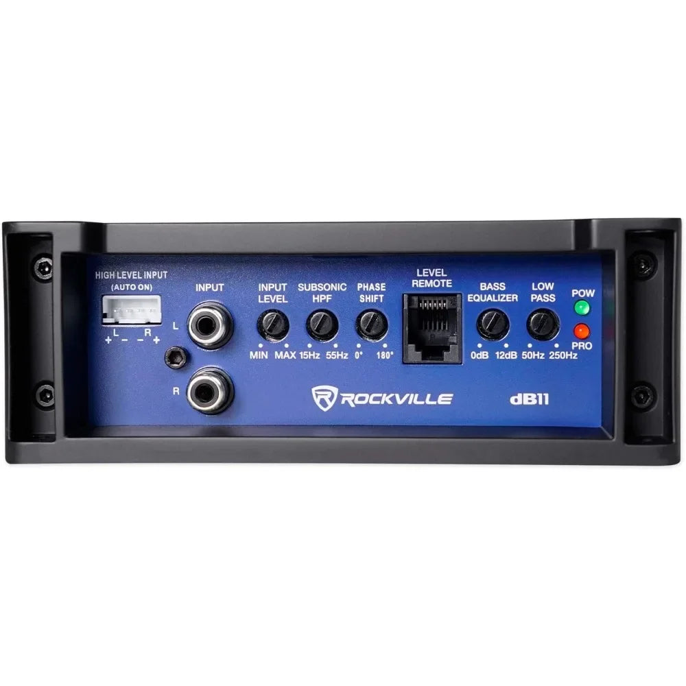 2025New-DK58 PACKAGE Dual 8" 1600W Loaded K5 Car Subwoofer Enclosure+DB11 Amp, 2 Ohm, Deep Bass, Compact Design, Easy Installati