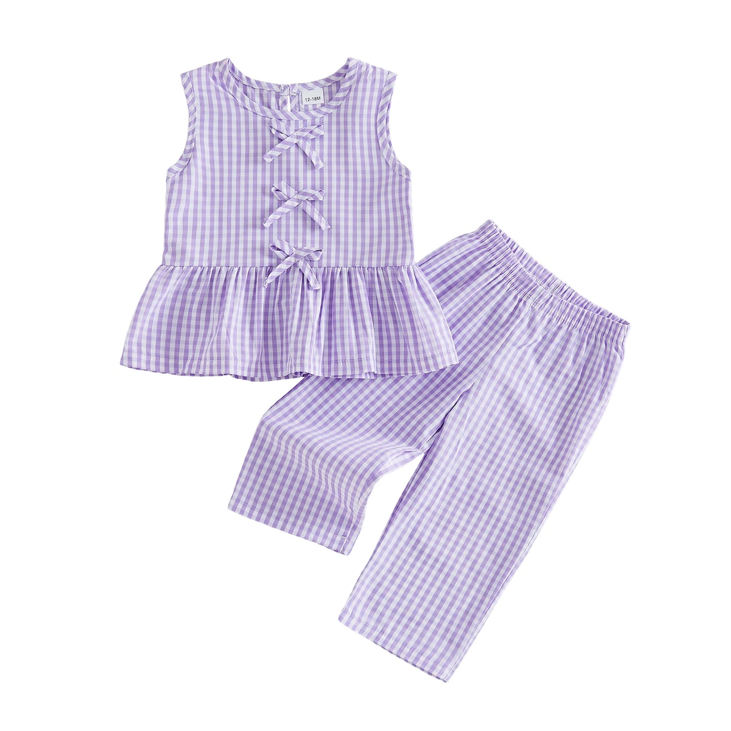 Cute Baby Girl Sleeveless Ruffle Top and Shorts Set with Floral Print and Bow Detail for Summer Outfits