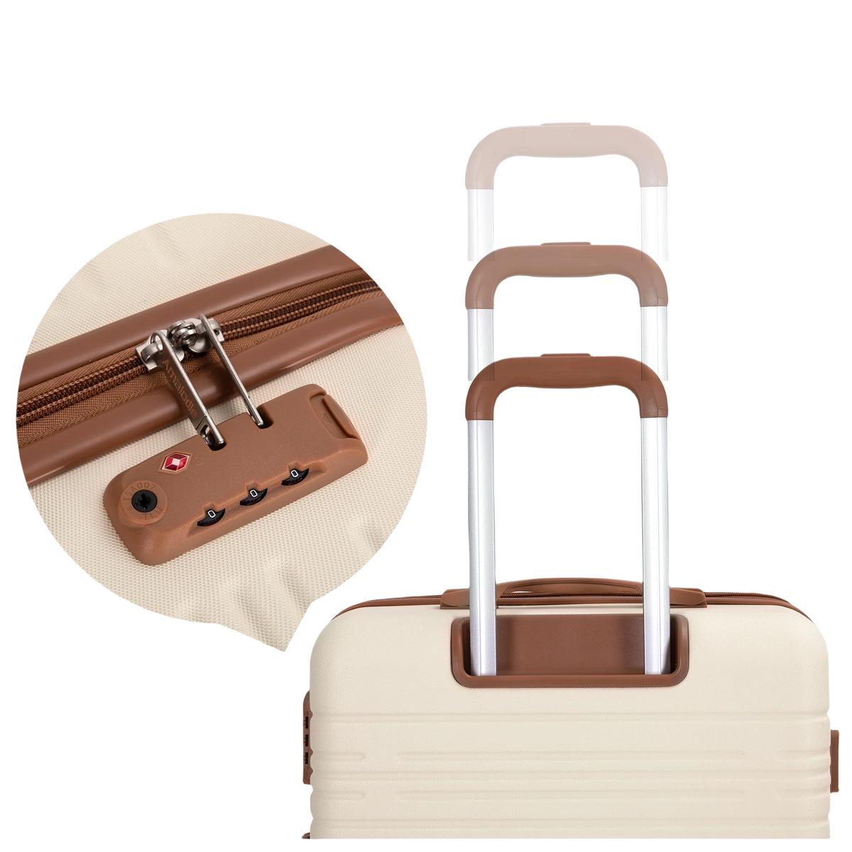 Luggage Sets 6 Piece, Suitcases with Double Spinner Wheels and TSA Lock, Hardcase 6 Set 16/20/24/28 Luggage with Travel Duffle Bag