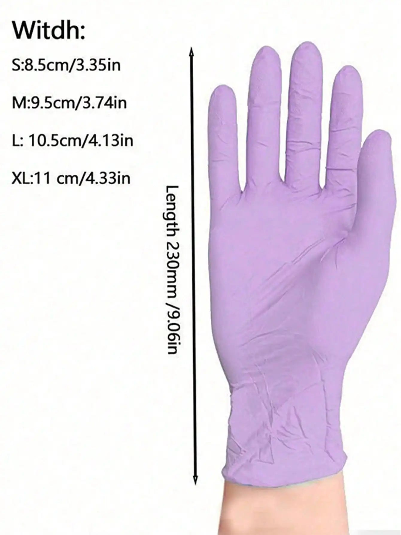100pcs/Pack Disposable Nitrile Gloves, Available In Pink, White, Black, Blue, Latex-Free, Waterproof Cleaning Gloves, Suitable For Household, Kitchen, BBQ Cleaning, Hair Dyeing, Manufacturing And Other Home Tools, Kitchen, Ba
