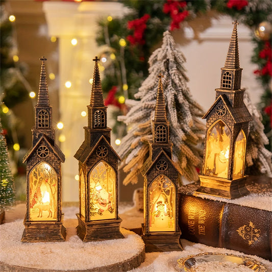 3/4pcs, Christmas Decorations LED Electronic Candle Lights, Night Lights, New Year, Christmas Ornaments, Holiday, Party Supplies