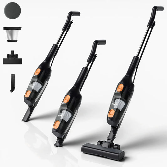 Sejoy 110/220v Corded Vacuum Cleaners 15Kpa Powerful Suction 600W Motor Stick Handheld Vacuum Cleaner for Home Pet Hair Carpet