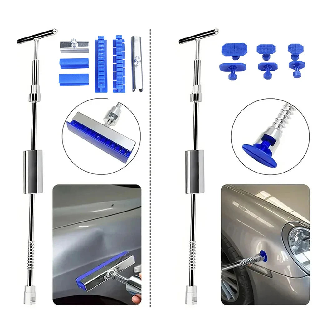 Paintless Dent Repair Kit, Car Dent Puller Kit with Slide Hammer T-Bar Removal Tools Car Body, for Hail Damage Door Ding Fridge