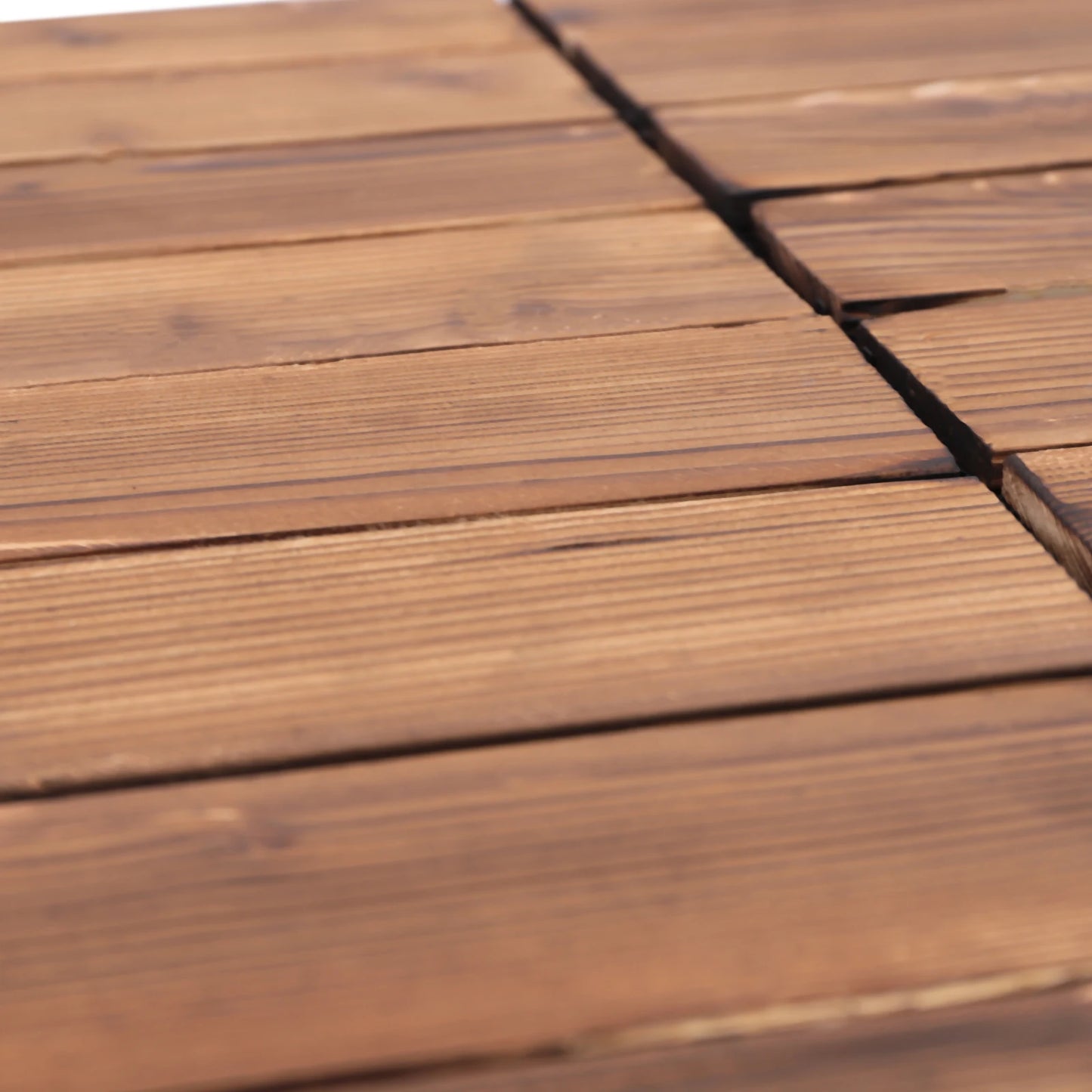 36 Pieces of 30 * 30cm Spliced Wooden Flooring, Terrace Wooden Flooring Tiles, 12 Inches X 12 Inches, Outdoor Waterproof