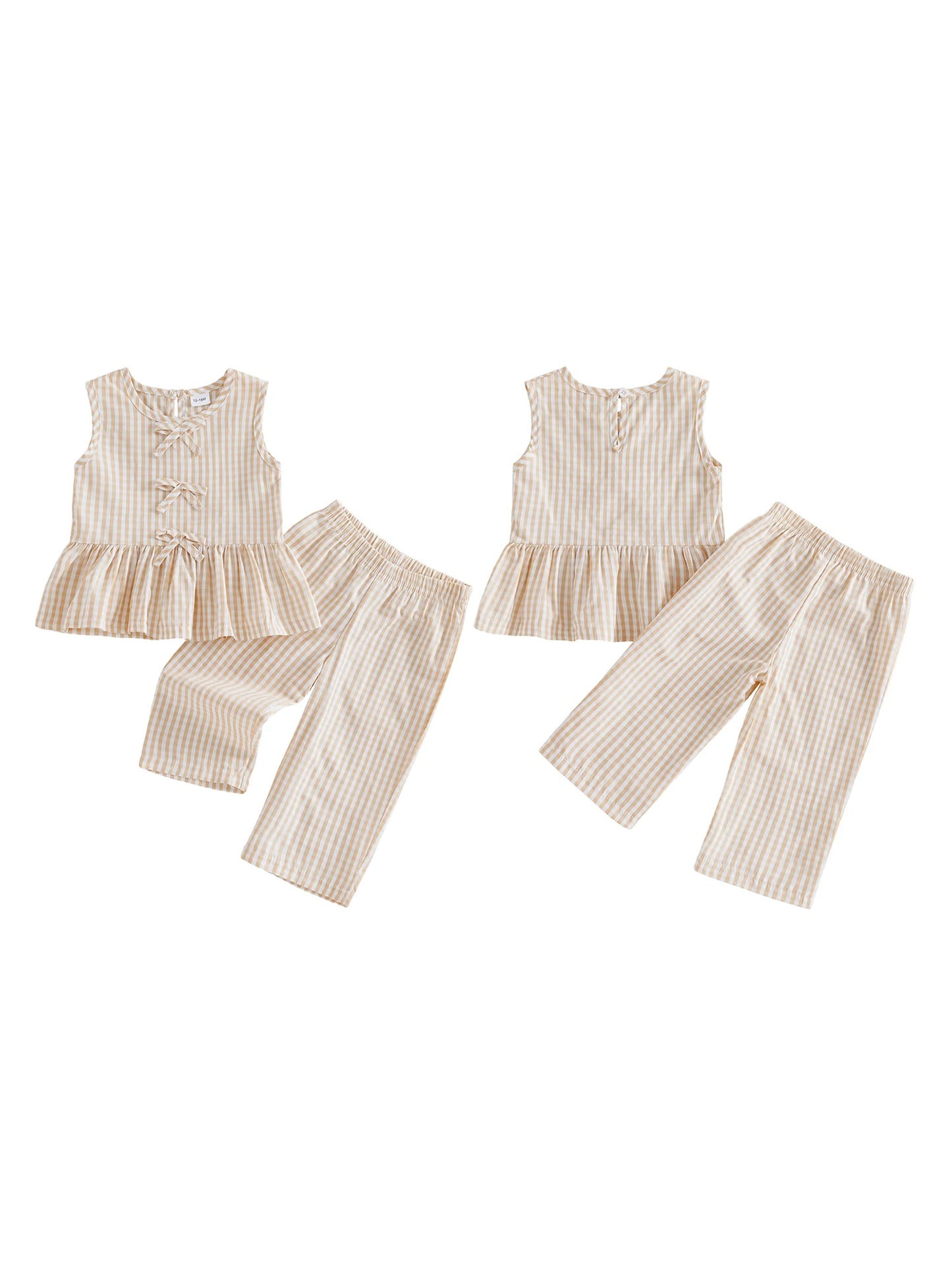 Cute Baby Girl Sleeveless Ruffle Top and Shorts Set with Floral Print and Bow Detail for Summer Outfits