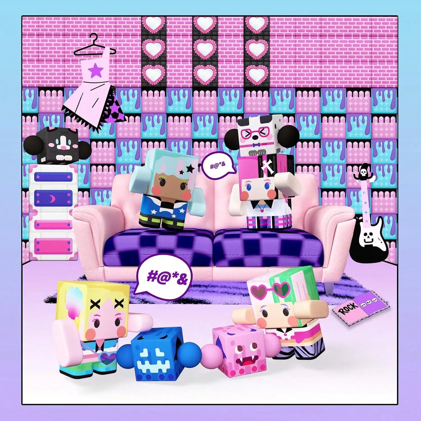 50-300pcs Magnetic Building Blocks & Tiles - STEM Magnetic Tile Role Play Music Cool Girl World, Imaginative Construction Toys, Building Cubes Toy Set, Girly Series, Pretend Play, Sensory Learning Toys, Suitable For Children